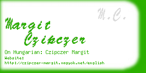 margit czipczer business card
